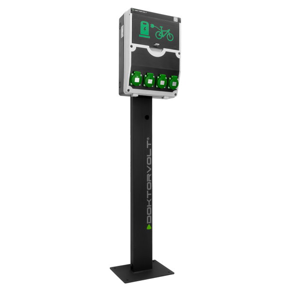 Stacja ładowania rowerów elektrycznych na stojaku 12 modułowa Ładowarka rowerowa