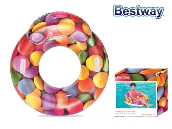 koło do pływania z oparciem 1,18cm BESTWAY 43186