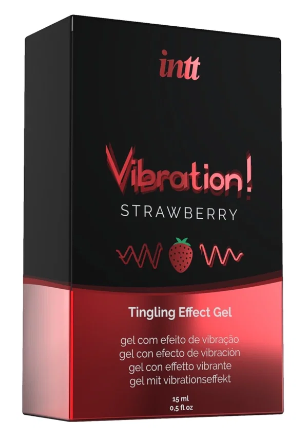 INTT Tingling Gel Strawberry 15ml - żel intymny z efektem pulsującym