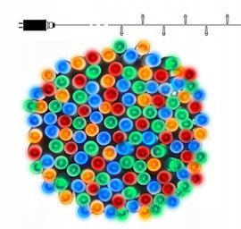 Lampki choinkowe świąteczne NA CHOINKĘ ozdoba 400 LED - multikolor