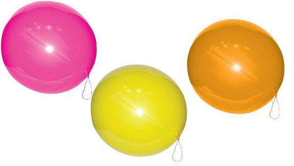 balony piłki mix żół, róż 50szt. - GPB1/50