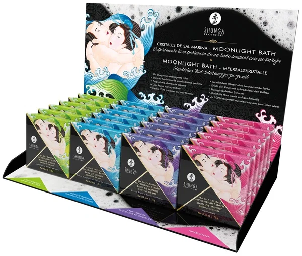 Shunga Moonlight Bath Zestaw Luksusowych Soli do Kąpieli 24x75g Mix Zapachow