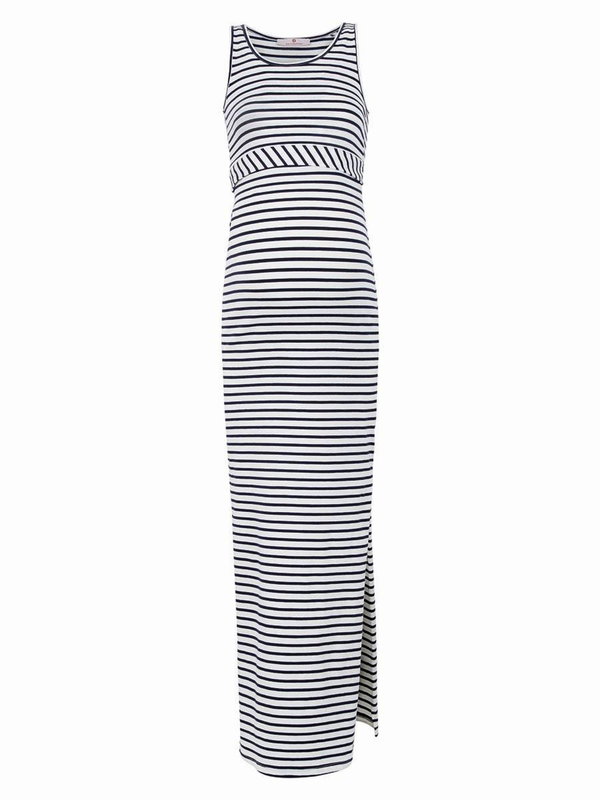 Damska sukienka do karmienia w paski granatowa Bellybutton Maternity