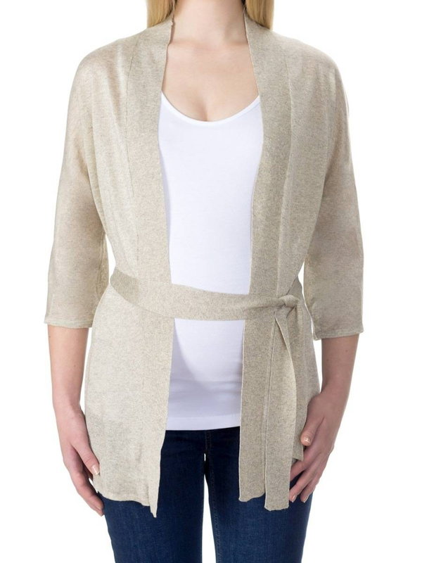 Damski kardigan ciążowy beżowy Bellybutton Maternity
