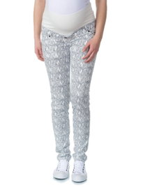 Damskie spodnie ciążowe slim białe Bellybutton Maternity