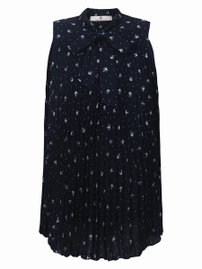 Damska tunika plisowana granatowa Bellybutton Maternity