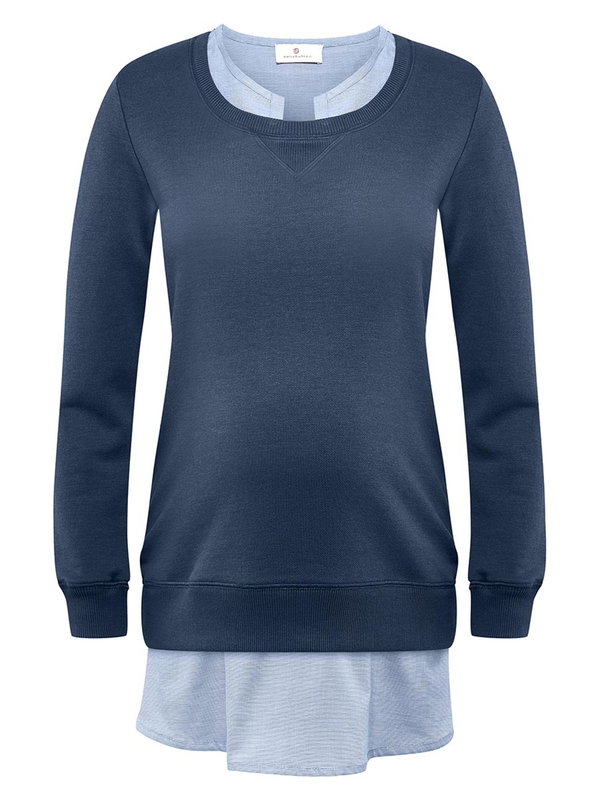 Damska tunika ciążowa niebieska Bellybutton Maternity