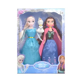 Lalki Elsa i Anna 28cm z filmu Kraina Lodu Frozen zestaw lalek z ruchomymi
