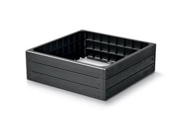 RABATA OGRODOWA BASE WOODY IBWS 756X756X250MM - ANTRACYT - PP-IBWS