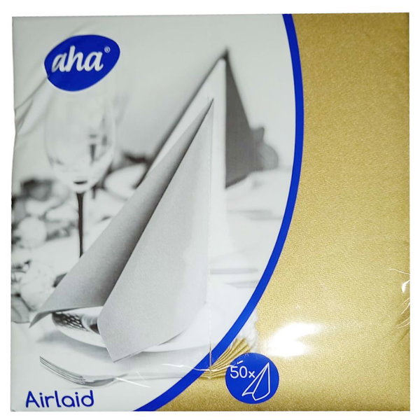 Serwetka Airlaid 40x40 flizelina złota 50szt