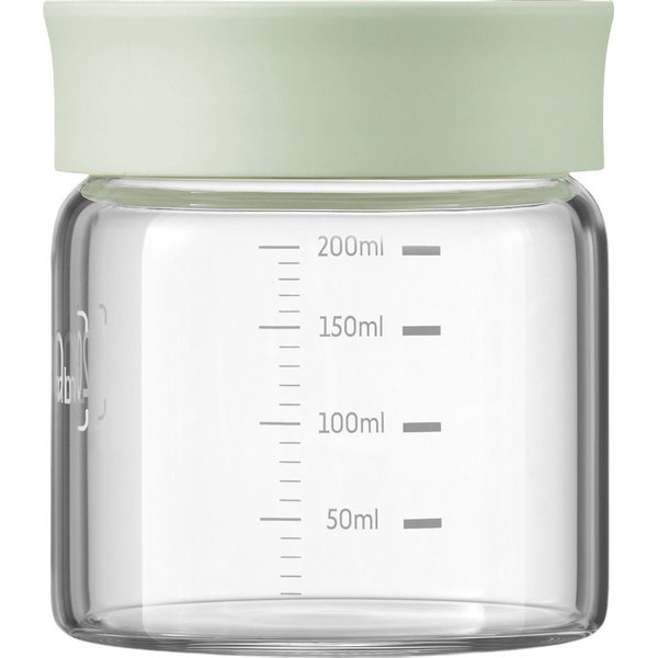 BUYDEEM Szklane słoiczki 200ml z nakrętką w kolorze Cozy Greenish, model