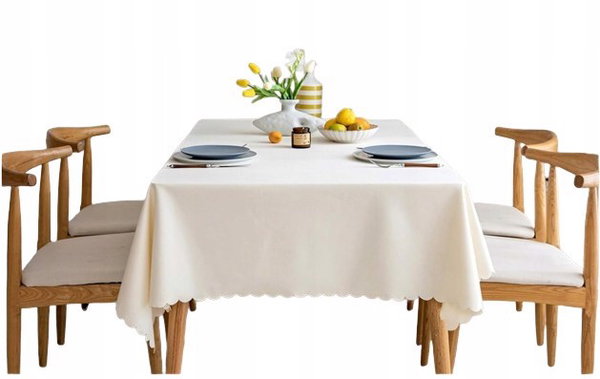 Obrus 140x240cm Plamoodporny Beżowy