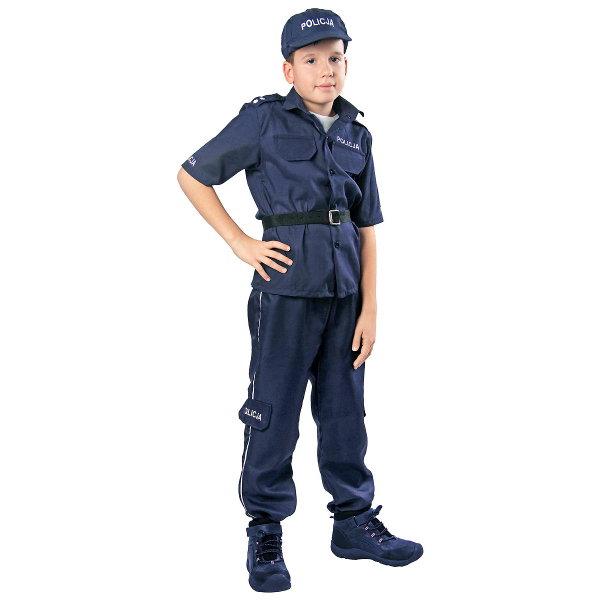 STRÓJ POLICJANT 4 CZĘŚCI 110/120 PRZEBRANIE