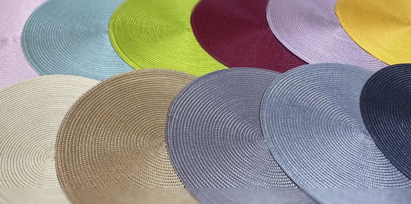 mata 12szt stołowa okrągła ratan 38 cm