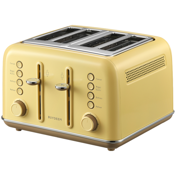 BUYDEEM Toster na 4 kromki, model DT640E, kolor Mellow Yellow, EU