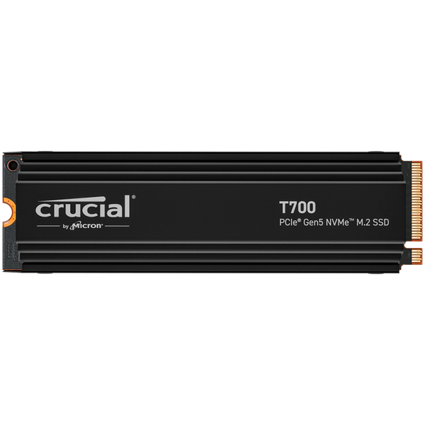 CRUCIAL T700, 1TB, PCIe Gen5 NVMe M.2 SSD, radiator