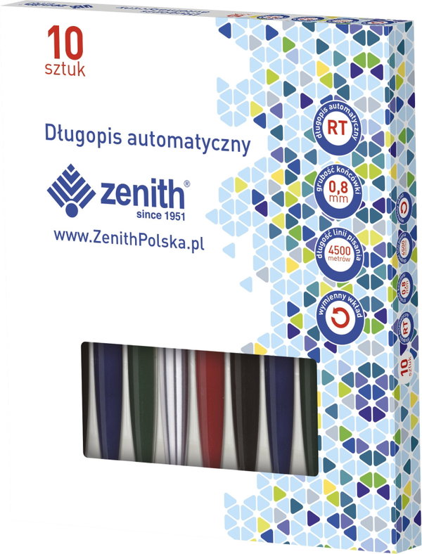 DŁUGOPIS AUTOMATYCZNY ZENITH (10) MIX 04601000