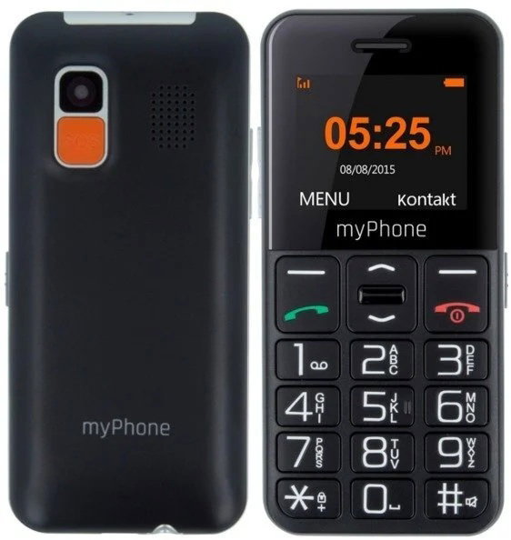 myPhone Halo Easy - Black - 1.77 " - TFT - 24 MB - 32 MB - Single SIM