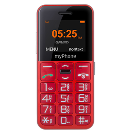 myPhone - Halo Easy - Red - 1.77 " - TFT - 24 MB - 32 MB - Single SIM