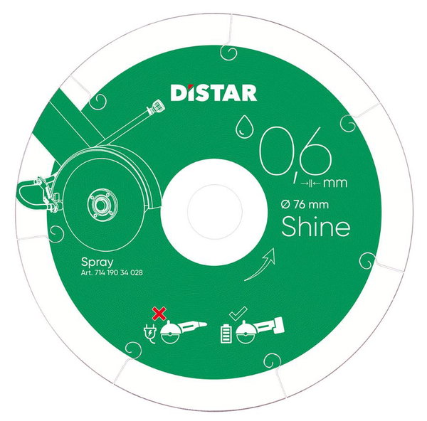 TARCZA DIAMENTOWA SHINE 76 0.6 6 10 - TD-DI 7051