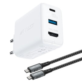 2w1 Ładowarka sieciowa z kablem USB-C + przejściówka adapter USB-C - HDMI 4K
