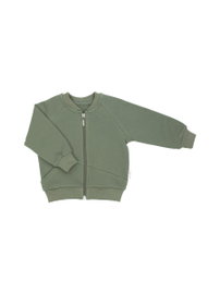 Chłopięca bluza dresowa rozpinana khaki Nicol