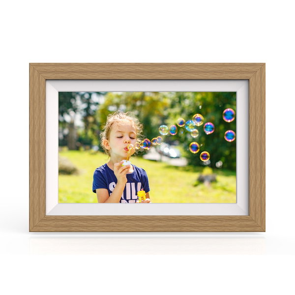 Ramka Cyfrowa 10.1'' z aplikacją Frameo 32GB - jasnobrązowa