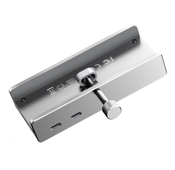 Hub MH5PMM montowany na zacisk USB-C / USB-A SD TF 3.5mm Audio - srebrny