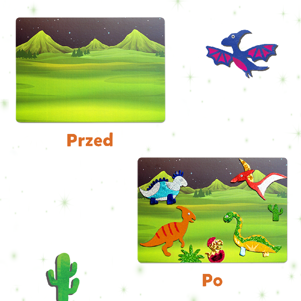 TREFL 62606 Skillmatics Foil Fun Kraina Dinozaurów
