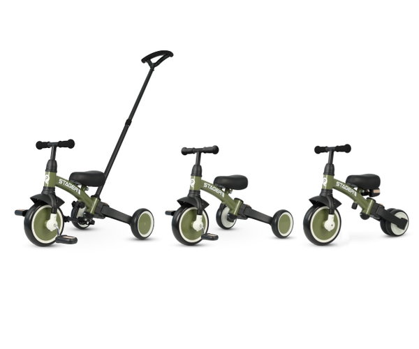 MILLY MALLY 6277 Rowerek trójkołowy Stager 3w1 green
