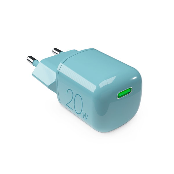 Ładowarka sieciowa USB-C GaN 20W - zielona