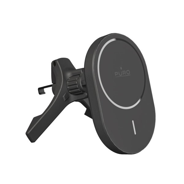 Uchwyt samochodowy do telefonu z ładowarką Qi2 MagSafe 15W - czarny