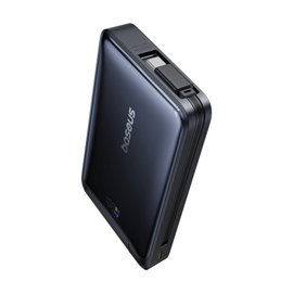 Powerbank magnetyczny 10000mAh z podstawką wbudowanym kablem USB-C Qi2 MagSafe