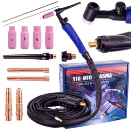 Uchwyt Spawalniczy TIG LIFT SR-17V 4m Zaworek Przewód Wtyk 35-50 Spawarki