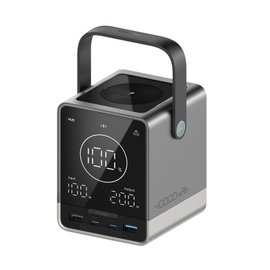 Powerbank z ładowaniem bezprzewodowym 40000mAh USB-C USB-A 300W - czarny