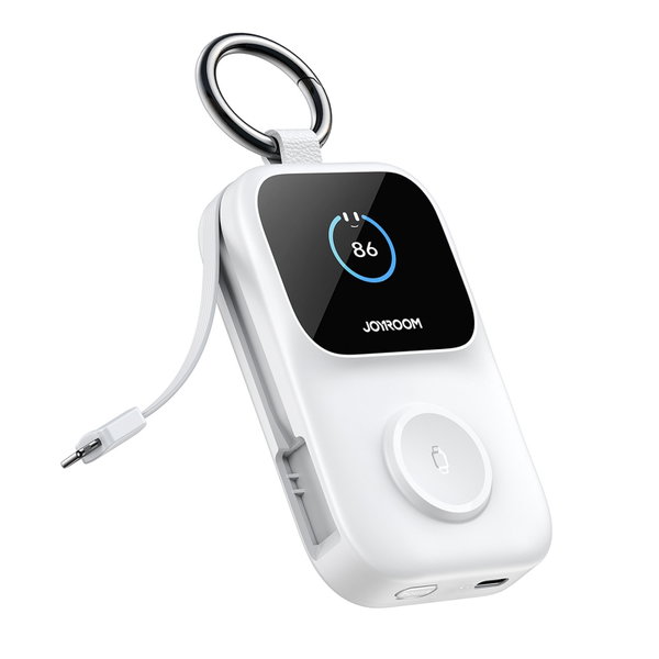 Powerbank 5000mAh z ładowaniem bezprzewodowym zegarka 5 W - biały
