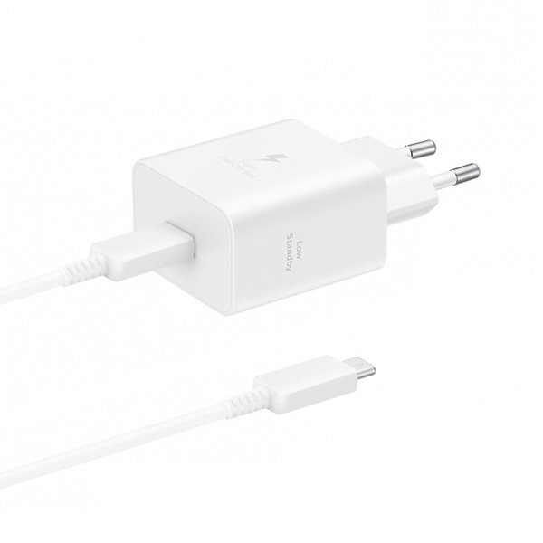Ładowarka sieciowa Samsung USB-C 45W 4.05A z kablem USB-C 1.8m - biała