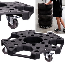 Stojak Platforma na Koła Opony 150kg Wózek Transportowy do Kół Felgi