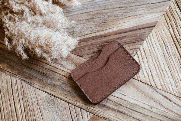 Ciemny Brąz Handmade Etui na Karty - Cardholder