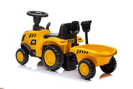 MOOVKEE Traktor z przyczepą CAT yellow