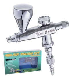 Metalowy AEROGRAF BD-206 FENGDA 0,3mm krótki korpus lekki wygodne trzymanie