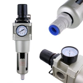 Filtr Odwadniacz Reduktor Ciśnienia Powietrza 1cal 20um Automatyczny Spust