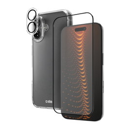 Zestaw ochronny 3w1 na iPhone 16 etui szkło ochronne na ekran i aparat D3O