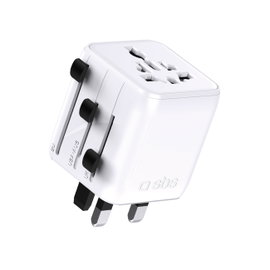 Adapter podróżny przejściówka do gniazdek EU UK US AUS - biały