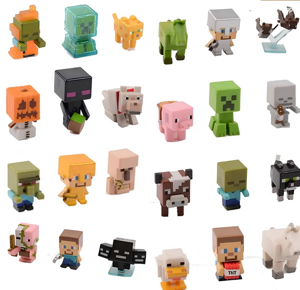 Zestaw mini figurek Minecraft 12 szt kultowe postacie z gry