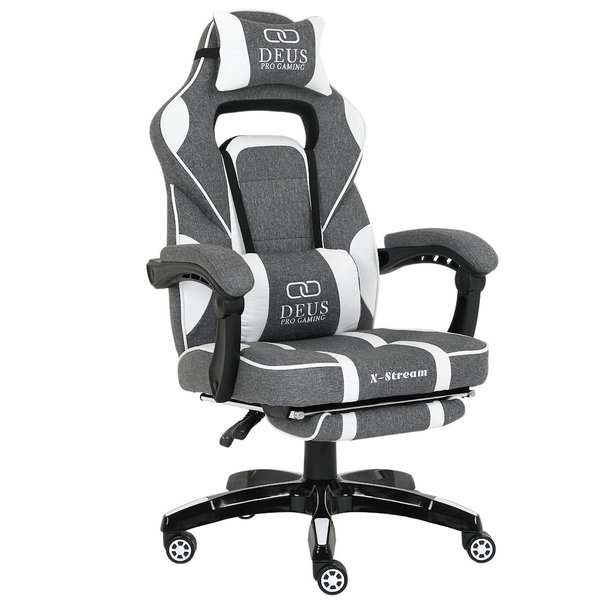 Fotel gamingowy DEUS X-STREAM Gray/White