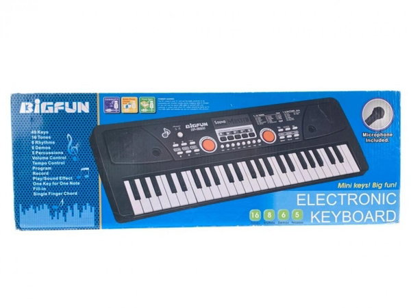 Keyboard muzyczny B/O z mikrofonem 49klawiszy 6240