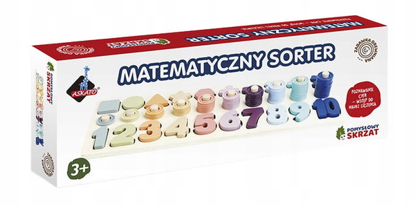 POMYSŁOWY SKRZAT CYFRY I KSZTAŁTY - DREW.SORT 7102