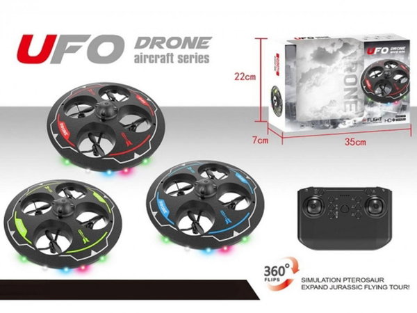 Dron R/C UFO 3 kol 35x7x22cm color box 6929