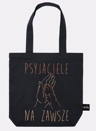 PSYJACIELE NA ZAWSZE torba czarna 0173